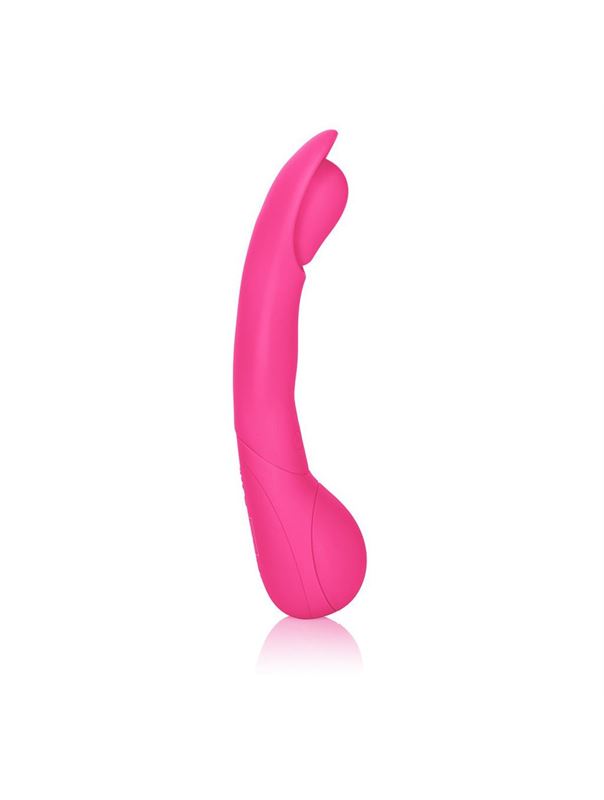 Розовый вибромассажер Impress Scoop - 12 см.