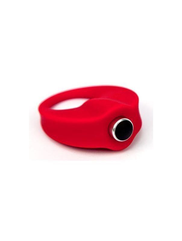Красное эрекционное кольцо с вибрацией TLC CaliberVibrating Silicone Cock Ring