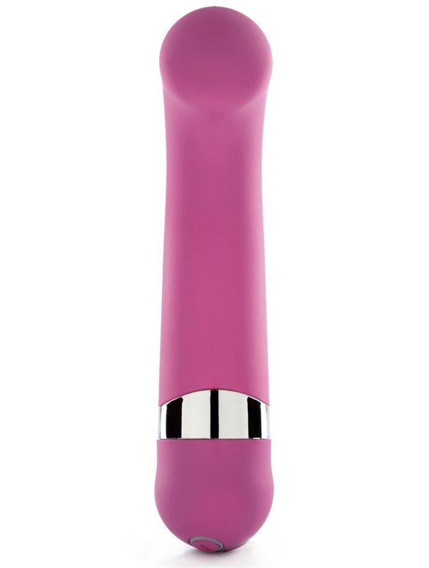 Розовый вибромассажёр для G-стимуляции THE EMILI BIG O G-SPOT - 17,2 см.