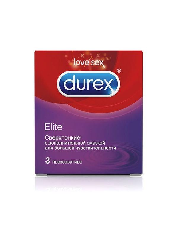 Сверхтонкие презервативы DUREX ELITE (3 шт)