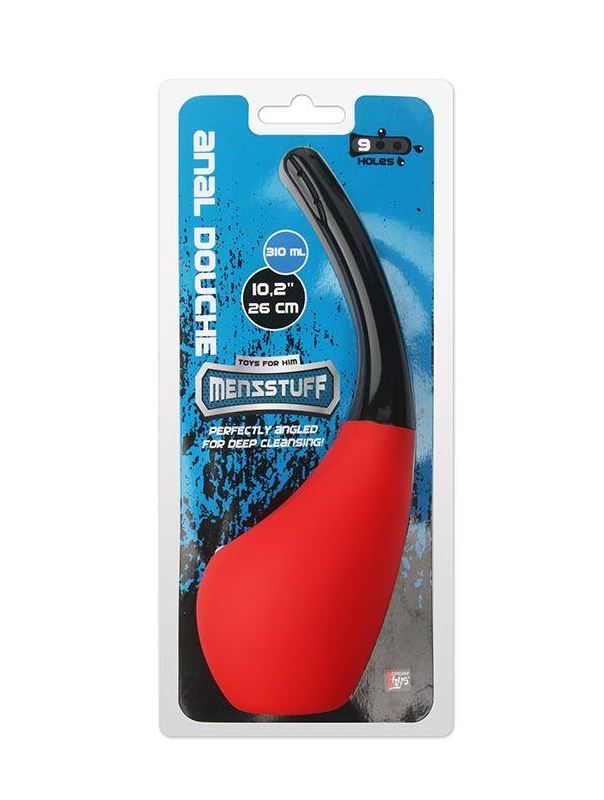 Анальный душ MENZSTUFF - 310ML ANAL DOUCHE RED/BLACK