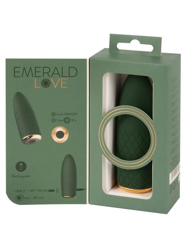 Зеленый мини-вибратор Luxurious Mini Vibrator (11,5 см)