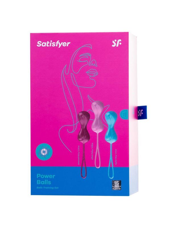 Набор из трёх двойных вагинальных шариков Satisfyer Power Balls