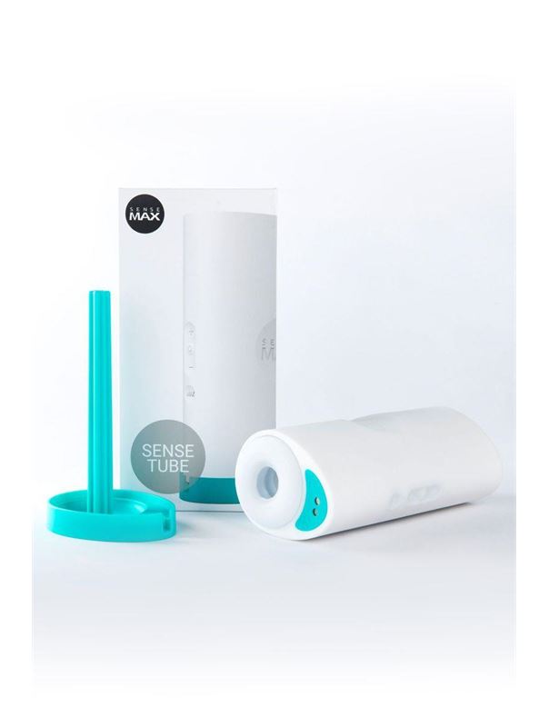 Белый мастурбатор Sense Max с вибрацией