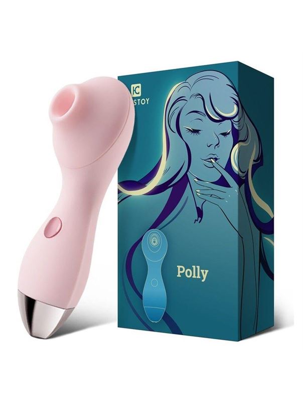 Нежно-розовый мембранный стимулятор клитора Polly (13,3 см)