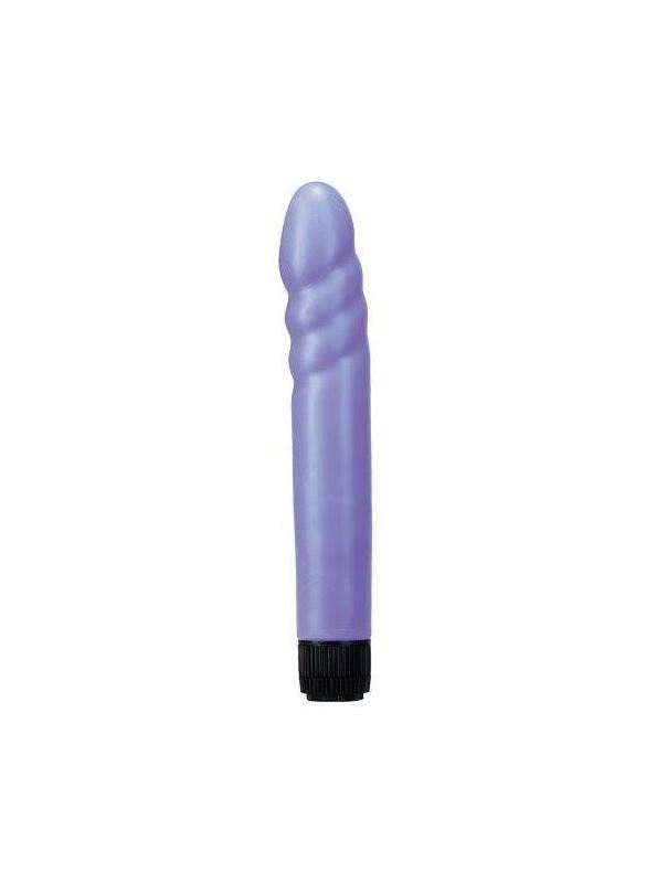Фиолетовый водонепроницаемый вибромассажер Pure Vibes (21,8 см)