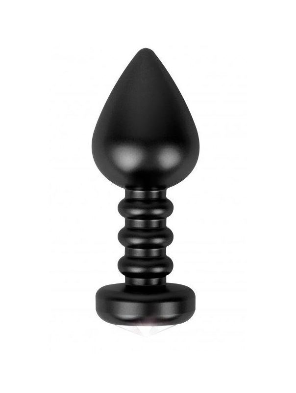 Чёрная анальная пробка Fashionable Buttplug - 10 см.