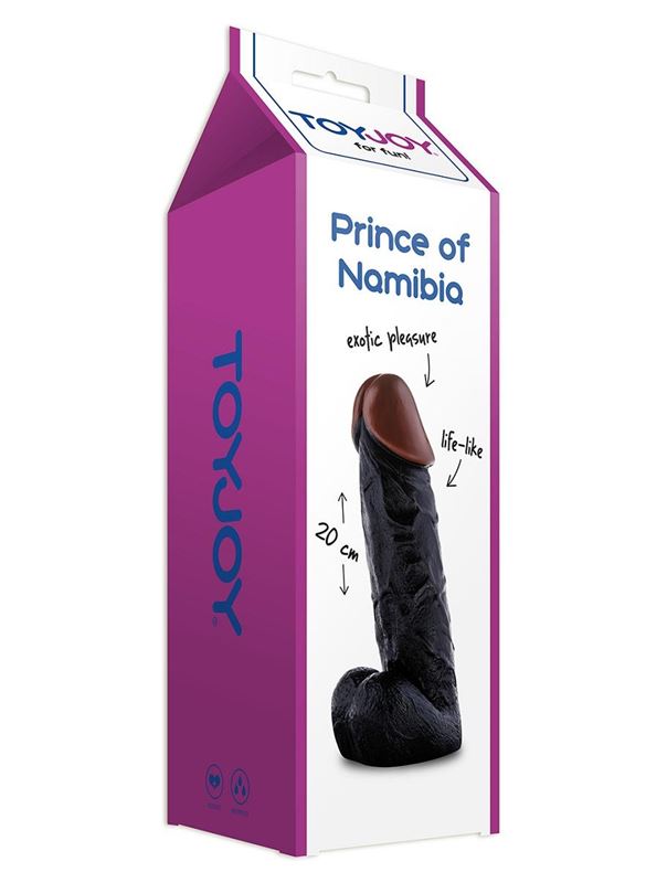 Черный фаллоимитатор PRINCE OF NAMIBIA (20,5 см)