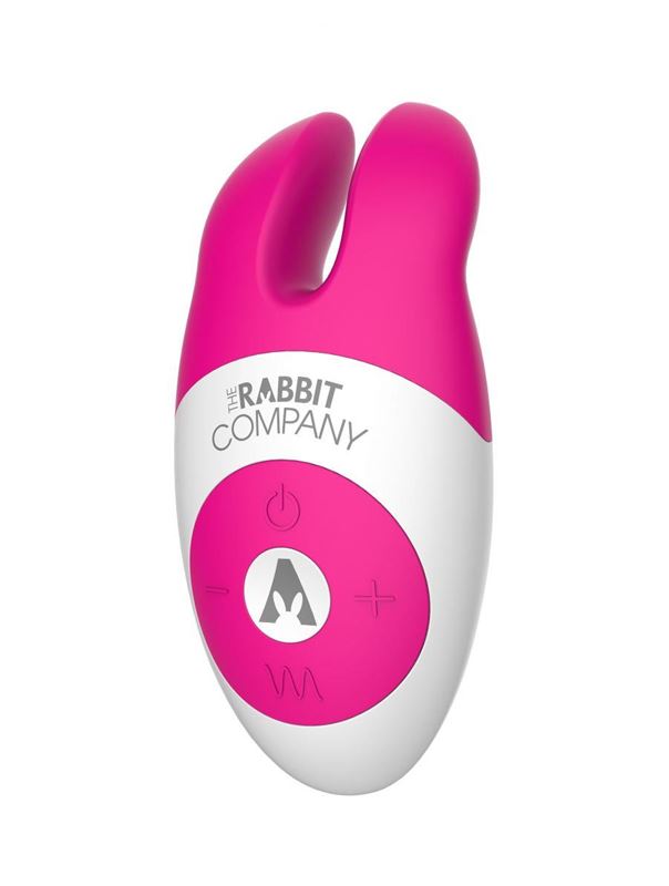 Розовый вибростимулятор с ушками The Lay-on Rabbit