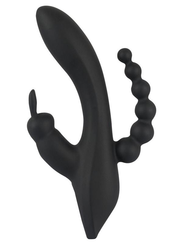Черный тройной вибратор Triple G-Spot Vibrator (20,8 см)