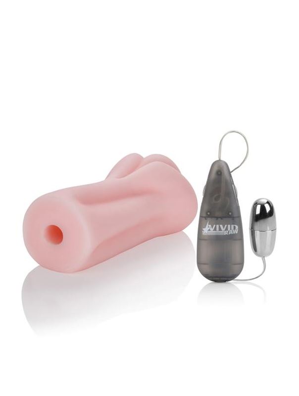 Розовый мастурбатор-вагина VIVID RAW COCK TEASE