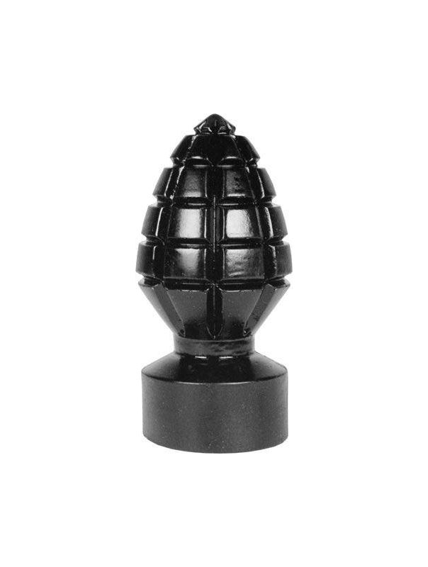 Анальная пробка в виде боеголовки All Black Andreas Dildo - 14,5 см.