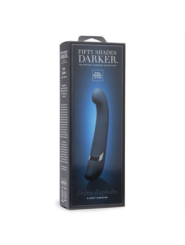 Вибратор для G-стимуляции DARKER DESIRE EXPLODES G-SPOT VIBRATOR - 25,4 см.