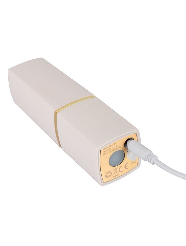 Бесконтактный стимулятор клитора в форме помады Womanizer W-260 2GO в белом корпусе