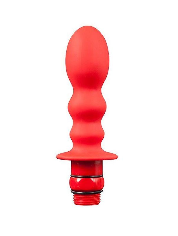 Красная фигурная насадка для душа HYDROBLAST 4INCH BUTTPLUG SHAPE DOUCHE - 10,2 см.