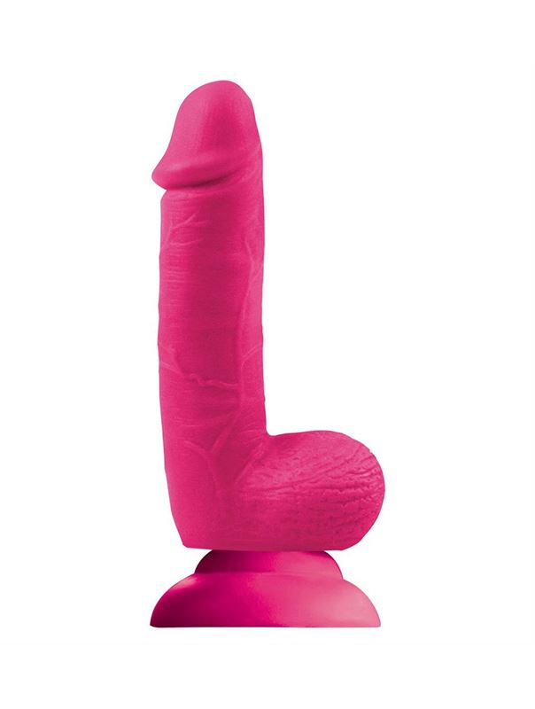Розовый фаллоимитатор Colours 6 Softies (17,8 см)