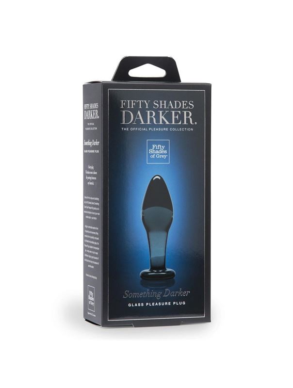 Стеклянная анальная пробочка DARKER SOMETHING DARKER GLASS BUTT PLUG - 10,7 см.