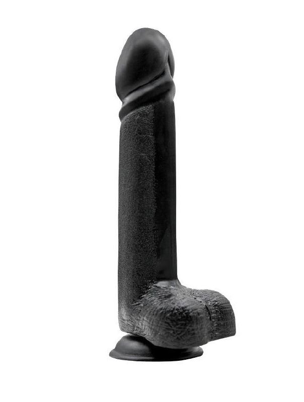 Чёрный анальный фаллоимитатор MENZSTUFF BLACK KNIGHT 10INCH BUTT PLUG - 25 см.