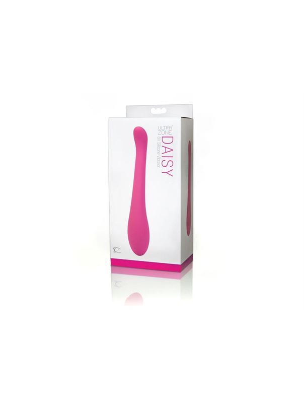 Розовый вибратор UltraZone Daisy 6X Silicone Vibrator - 20 см.