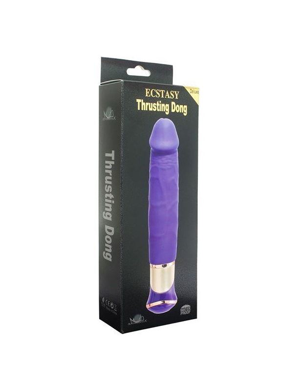 Фиолетовый вибратор ECSTASY Deluxe Rowdy Dong (21,5 см)
