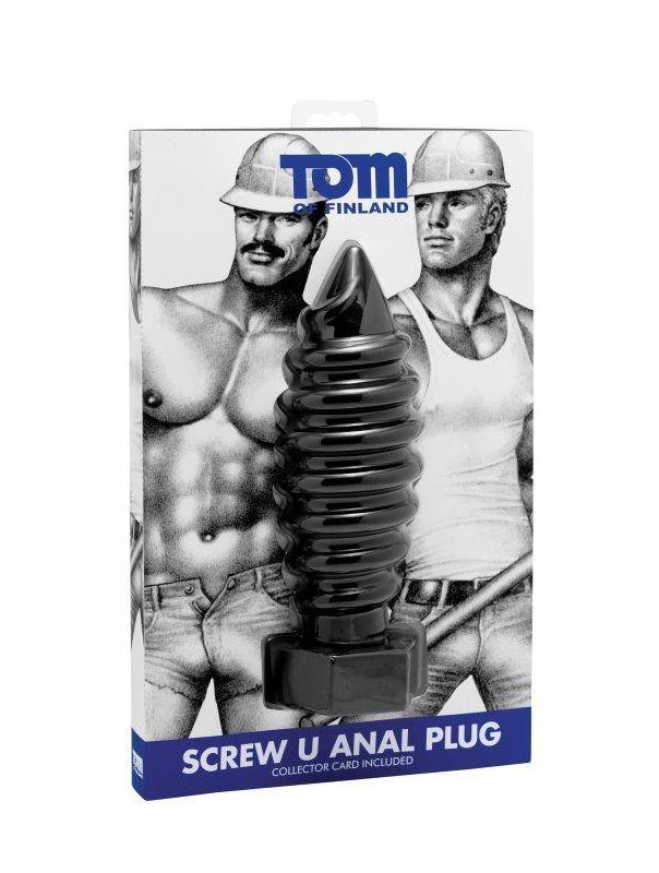 Анальная пробка с ребрами Tom of Finland - 20 см.