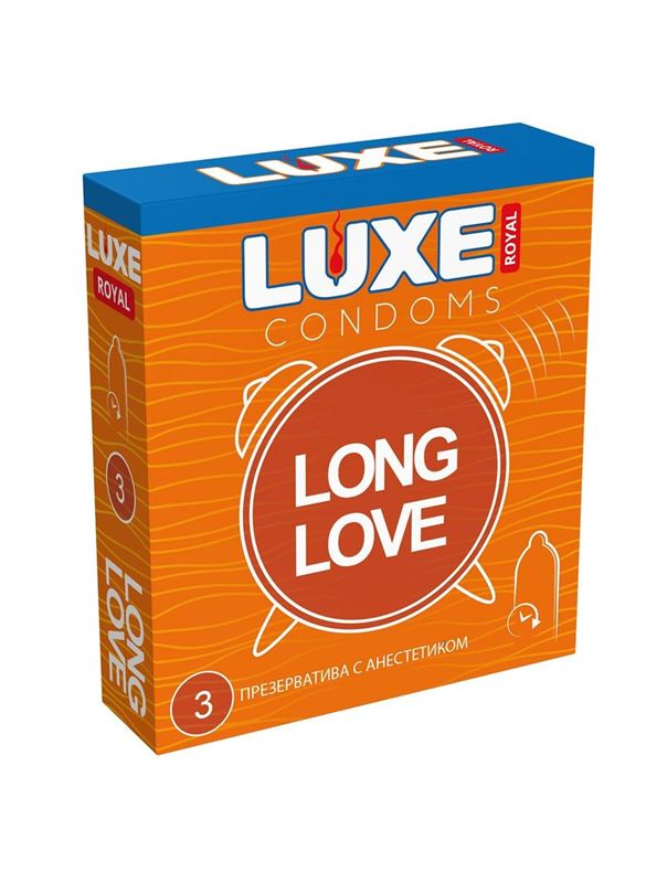 Презервативы с продлевающим эффектом LUXE Royal Long Love (3 шт)