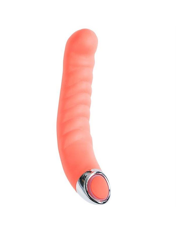 Оранжевый G-вибратор из силикона PURRFECT SILICONE - G-SPOT VIBRATOR (16,5 см)