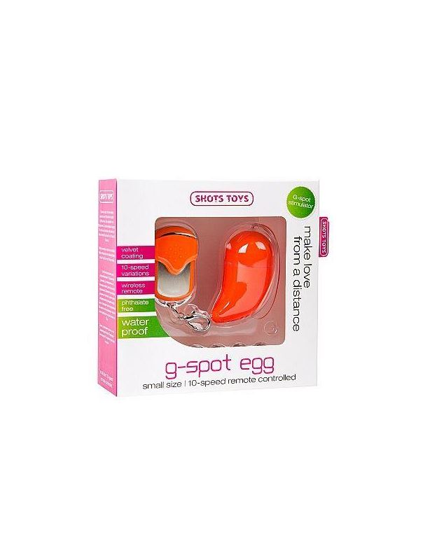 Оранжевое виброяйцо G-spot Egg Small