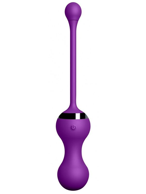 Фиолетовые вагинальные шарики Kegel Egg с браслетом