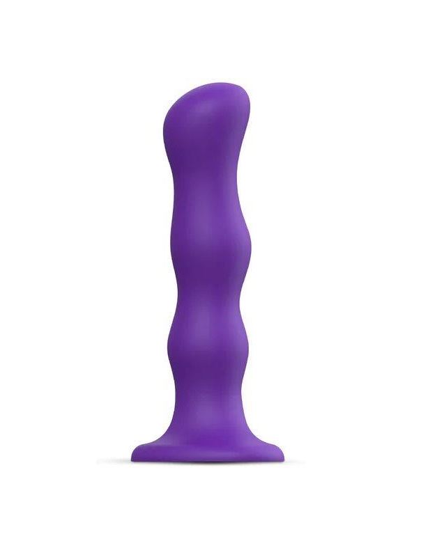 Фиолетовая насадка Strap-On-Me Dildo Geisha Balls - размер M