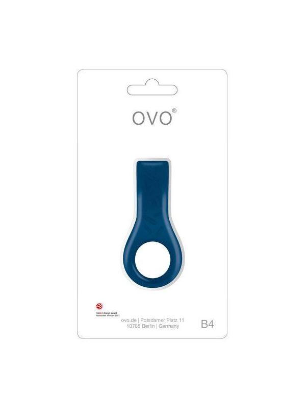 Эрекционное синее кольцо OVO B4
