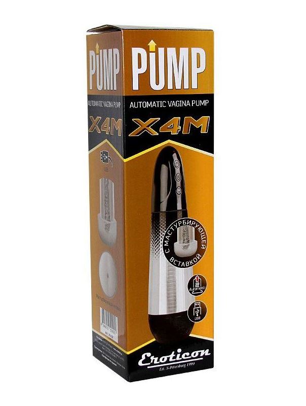Вакуумная автоматическая помпа Eroticon AUTOMATIC VAGINA PUMP X4M