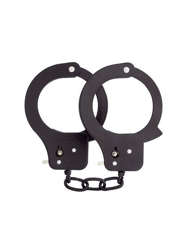 Чёрные наручники из листового металла BONDX METAL CUFFS