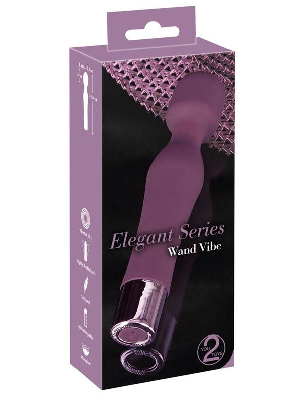 Фиолетовый жезловый вибратор Wand Vibe (18,4 см)