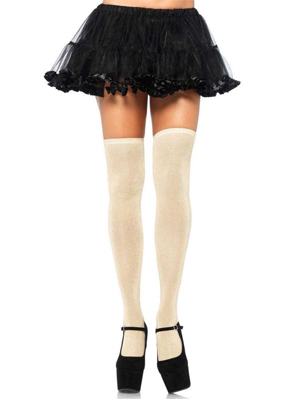 Блестящие чулки с люрексом LUREX GLITTER THIGH HIGHS