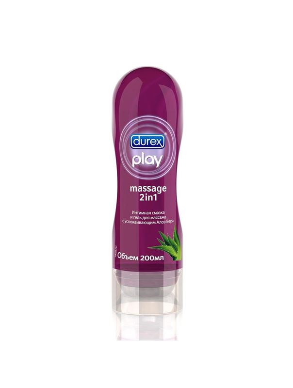 Интимная смазка и гель для массажа DUREX Play - Massage 2in1 с Алоэ Вера (200 мл)