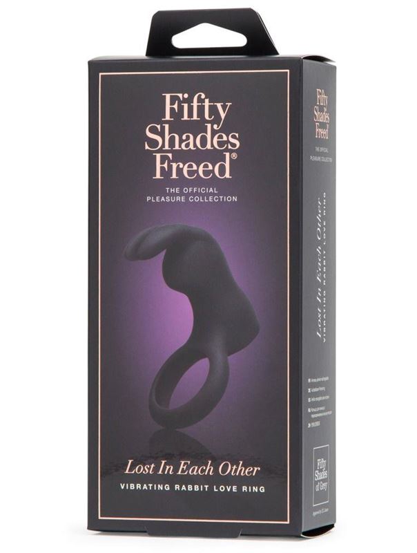 Фиолетовое эрекционное виброкольцо Lost in Each Other Rechargeable Rabbit Love Ring