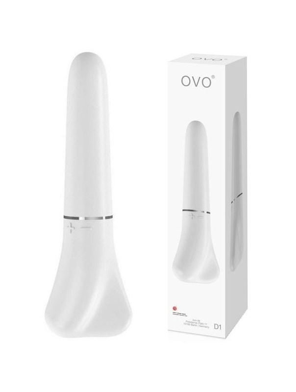 Мини вибратор белый OVO D1 (16 см)