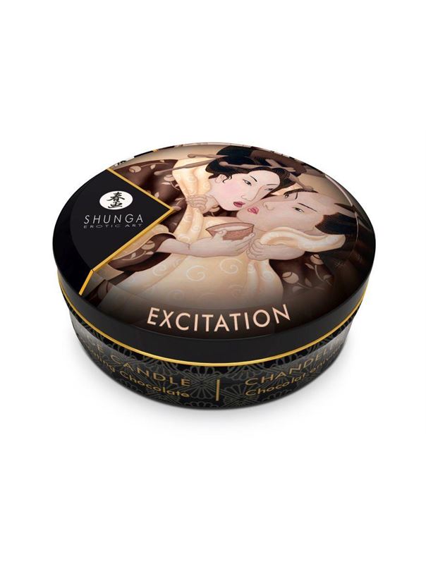 Массажная свеча Shunga Excitation Chocolate с ароматом шоколада (30 мл)