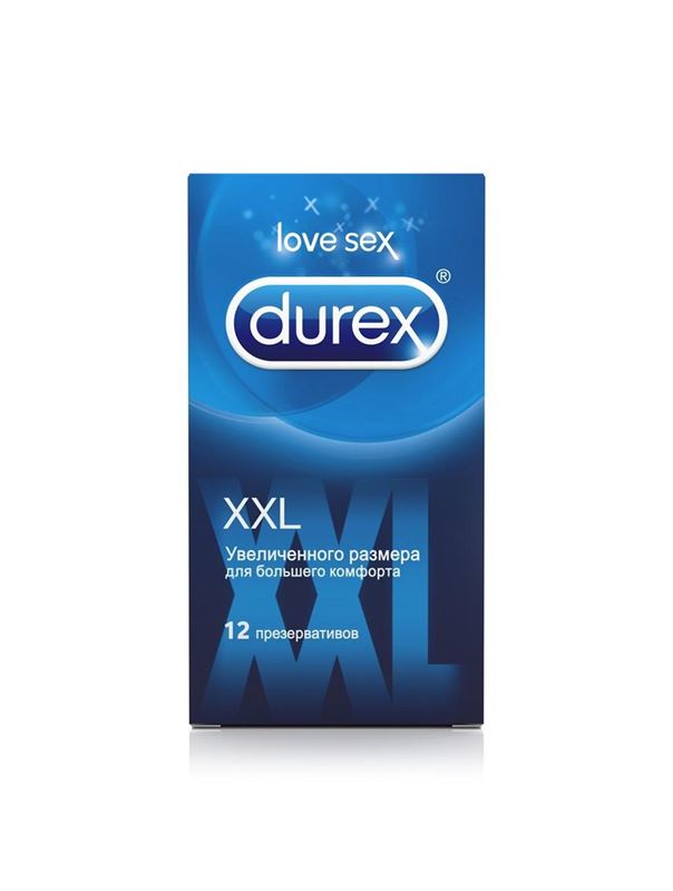 Презервативы увеличенного размера Durex XXL (12 шт)