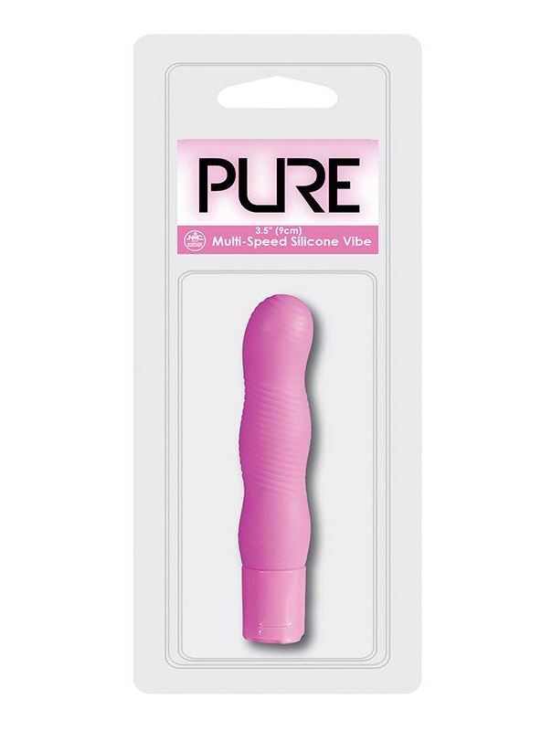 Фиолетовый мини-вибратор PURE 3.5INCH VIBRATOR PURPLE - 9 см.