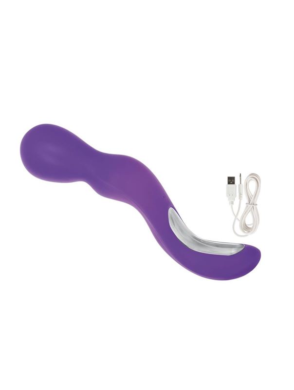 Фиолетовый вибромассажер Lover s Wand - 22,75 см.