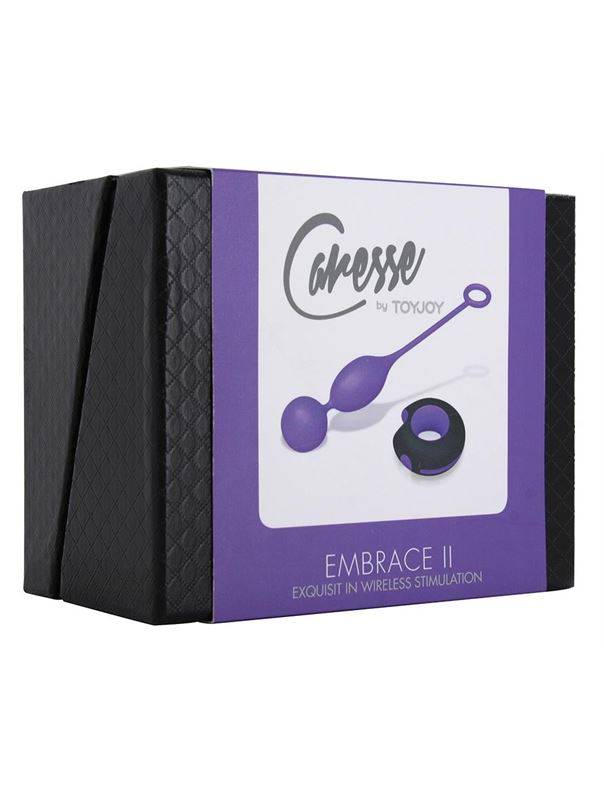 Фиолетовое виброяйцо EMBRACE II REMOTE CONTROL EGG с дистанционным управлением - 10 см.