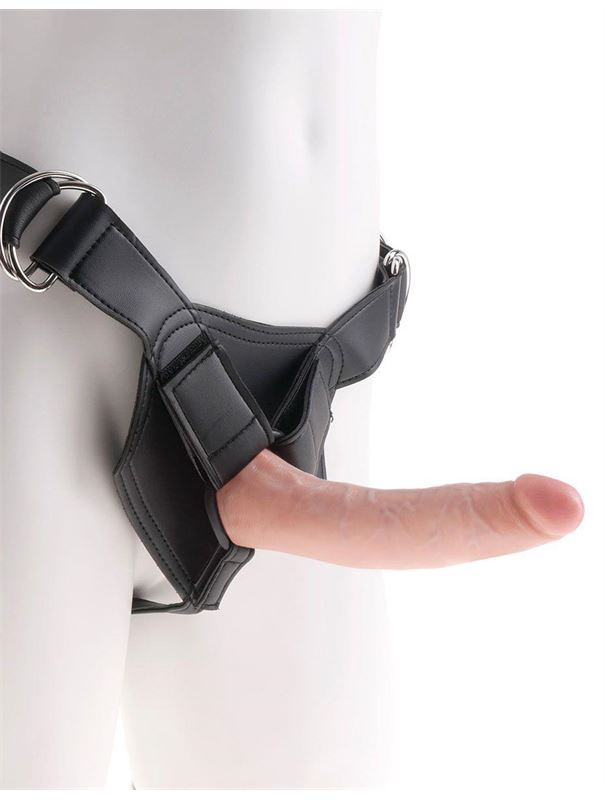 Страпон на виниловых трусиках Strap-on Harness Cock (17,8 см)