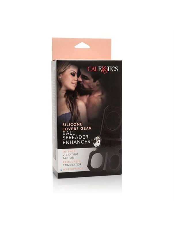 Эрекционное кольцо с вибрацией Silicone Lovers Gear Ball Spreader Enhancer с подхватами для мошонки