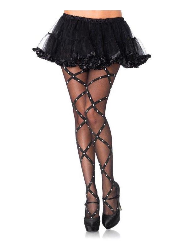Колготки с ярким узором CONTRAST WOVEN PANTYHOSE