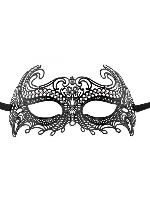 Чёрная металлическая маска Sea Goddes Masquerade Mask