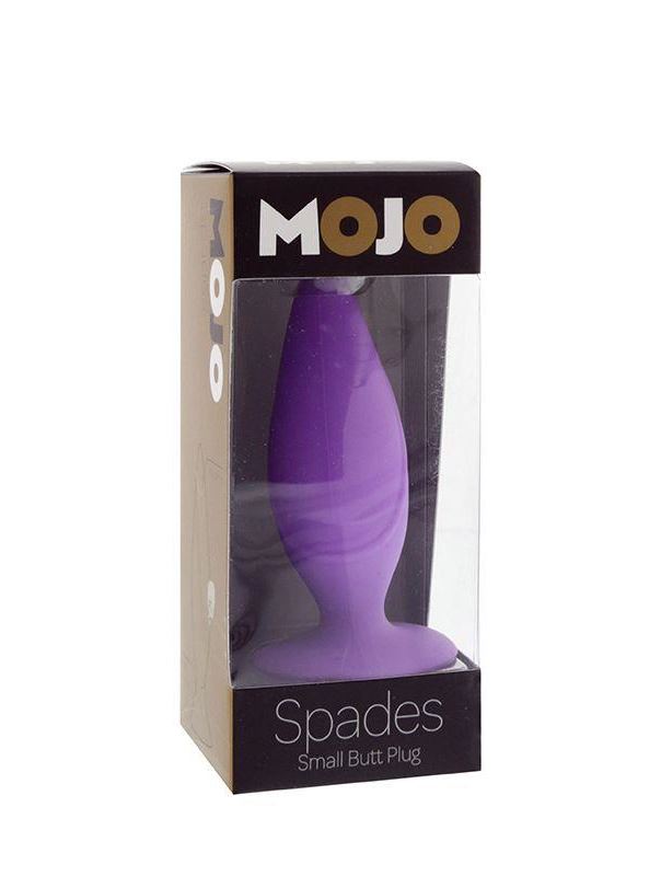 Фиолетовая анальная пробка MOJO SPADES SMALL BUTT PLUG (10 см)