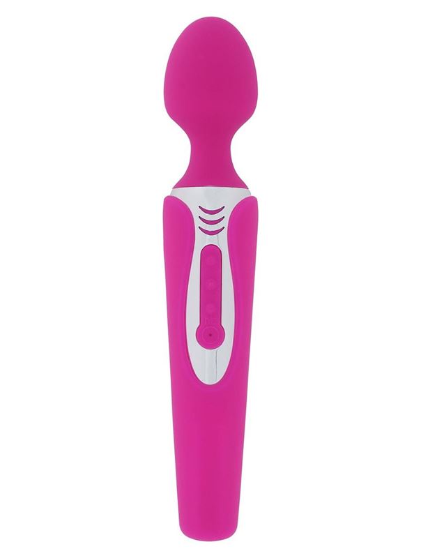Розовый вибростимулятор LEGEND MASSAGER - 20 см.