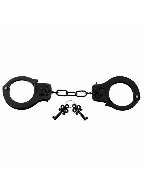 Черные металлические наручники Designer Metal Handcuffs